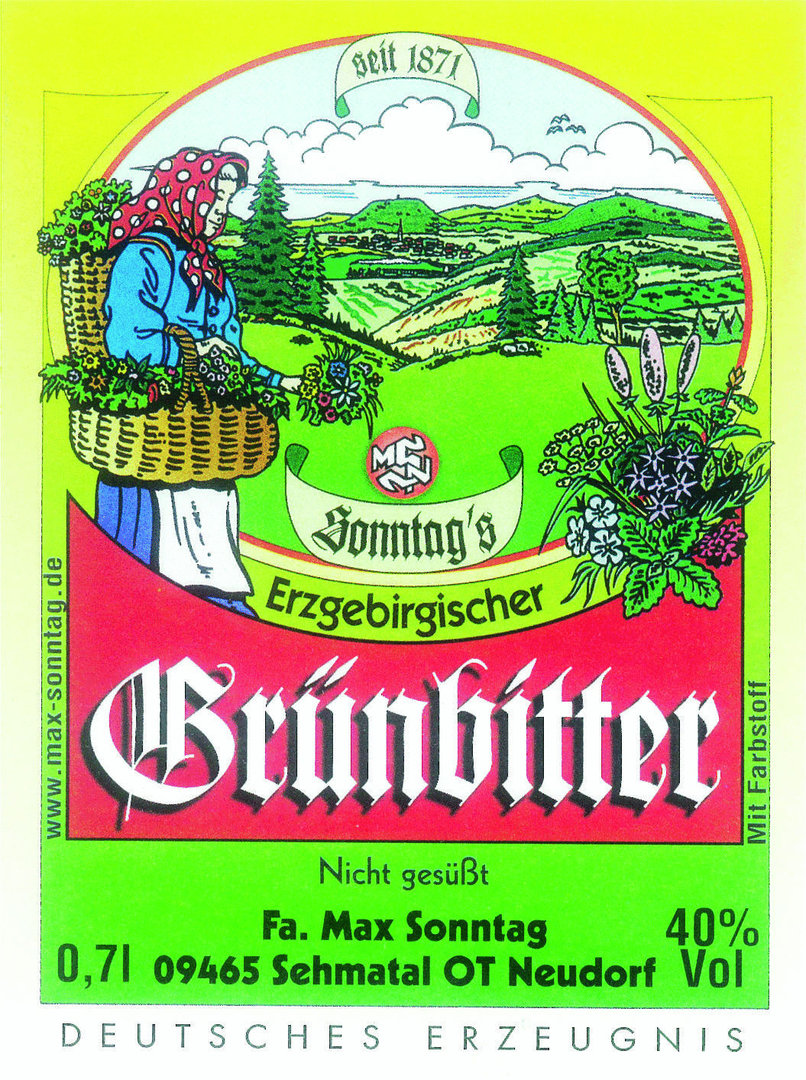 Grünbitter - Spirituose 40% Vol.