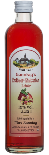 Erdbeer-Rhabarber-Likör 18%
