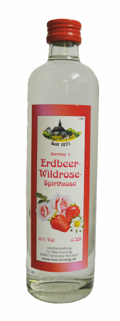 Erdbeer-Wildrose-Spirituose 31% Vol.