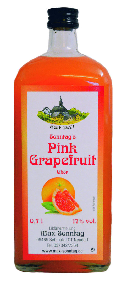 Pink Grapefruit Likör 17% Vol
